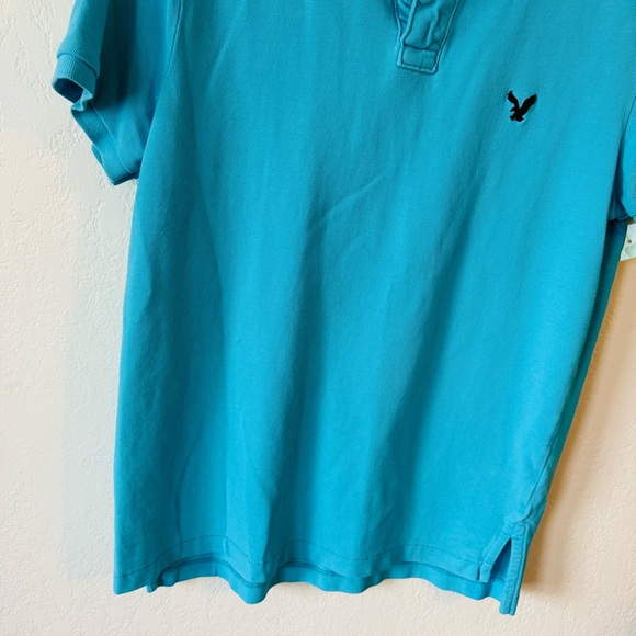 American Eagle | bright baby blue polo - Picture 3 of 3